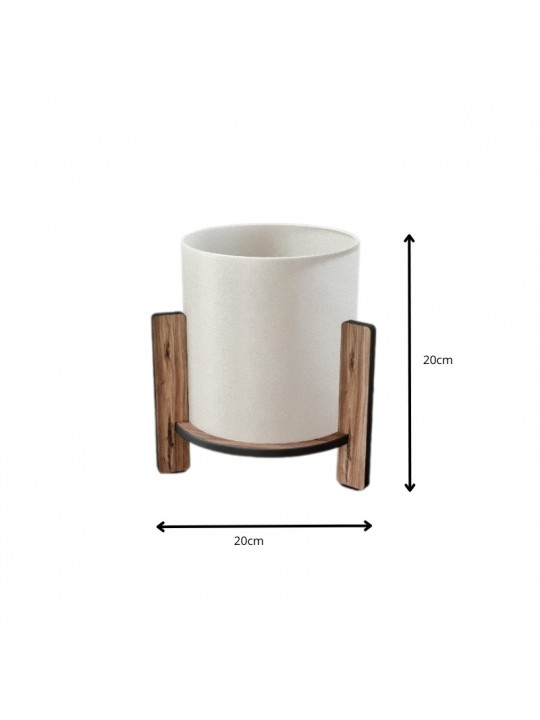 Φωτιστικό επιτραπέζιο Pine Megapap E27 Mdf - ύφασμα Pvc χρώμα καρυδί - κρεμ Ø20x20εκ. Φωτιστικό επιτραπέζιο Pine Megapap E27 Mdf - ύφασμα Pvc χρώμα καρυδί - κρεμ Ø20x20εκ.