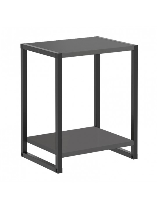 Κομοδίνο Gina Megapap χρώμα ανθρακί - μαύρο 39x30x48εκ. Κομοδίνο Gina Megapap χρώμα ανθρακί - μαύρο 39x30x48εκ.