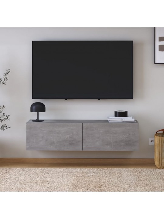 Έπιπλο τηλεόρασης επιτοίχιο Palm Megapap χρώμα γκρι ρετρό 120x32x30εκ. Έπιπλο τηλεόρασης επιτοίχιο Palm Megapap χρώμα γκρι ρετρό 120x32x30εκ.