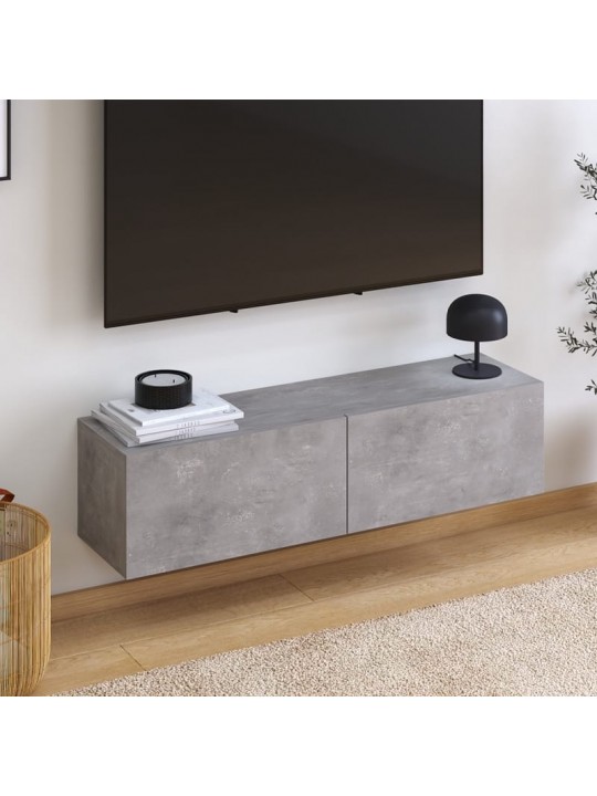 Έπιπλο τηλεόρασης επιτοίχιο Palm Megapap χρώμα γκρι ρετρό 120x32x30εκ. Έπιπλο τηλεόρασης επιτοίχιο Palm Megapap χρώμα γκρι ρετρό 120x32x30εκ.