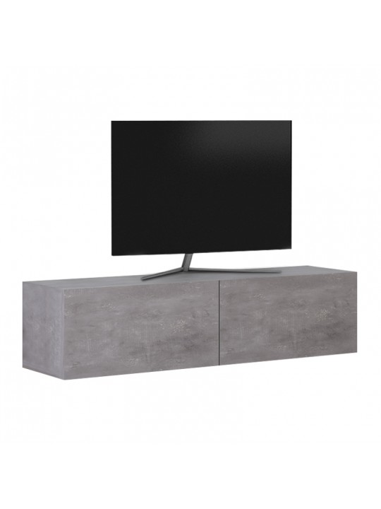 Έπιπλο τηλεόρασης επιτοίχιο Palm Megapap χρώμα γκρι ρετρό 120x32x30εκ. Έπιπλο τηλεόρασης επιτοίχιο Palm Megapap χρώμα γκρι ρετρό 120x32x30εκ.