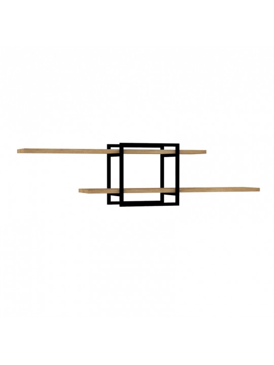 Ραφιέρα τοίχου Mone Megapap χρώμα sapphire oak - μαύρο 120x18x30εκ. Ραφιέρα τοίχου Mone Megapap χρώμα sapphire oak - μαύρο 120x18x30εκ.