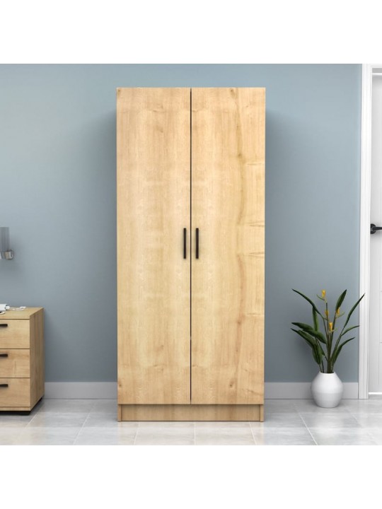 Ντουλάπα ρούχων Vivian Megapap δίφυλλη χρώμα φυσικό οξιάς 80x51,8x181εκ. Ντουλάπα ρούχων Vivian Megapap δίφυλλη χρώμα φυσικό οξιάς 80x51,8x181εκ.