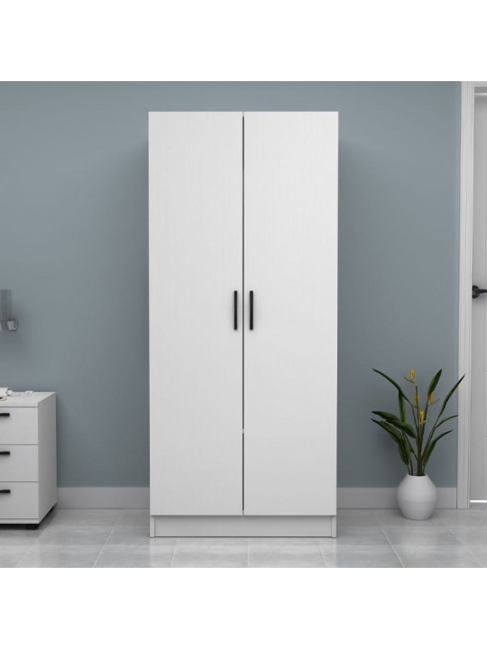 Ντουλάπα ρούχων Vivian Megapap δίφυλλη χρώμα λευκό 80x51,8x181εκ. Ντουλάπα ρούχων Vivian Megapap δίφυλλη χρώμα λευκό 80x51,8x181εκ.