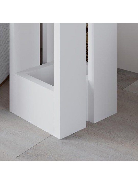 Τραπεζάκι βοηθητικό Tasos Megapap χρώμα λευκό 30x30x50,3εκ. Τραπεζάκι βοηθητικό Tasos Megapap χρώμα λευκό 30x30x50,3εκ.