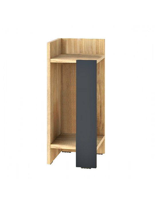 Κομοδίνο Elos Megapap αριστερό χρώμα sapphire oak - ανθρακί 25x27x60εκ. Κομοδίνο Elos Megapap αριστερό χρώμα sapphire oak - ανθρακί 25x27x60εκ.