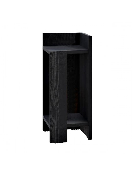 Κομοδίνο Elos Megapap δεξί χρώμα black wood 25x27x60εκ. Κομοδίνο Elos Megapap δεξί χρώμα black wood 25x27x60εκ.