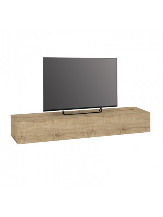 Έπιπλο τηλεόρασης επιτοίχιο Espanse Megapap χρώμα sapphire oak 241,8x31,7x30εκ. Έπιπλο τηλεόρασης επιτοίχιο Espanse Megapap χρώμα sapphire oak 241,8x31,7x30εκ.