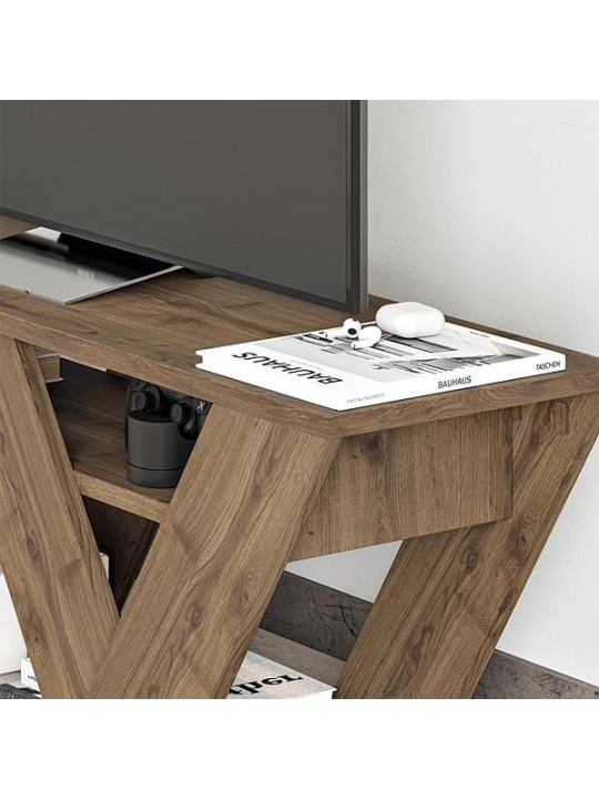 Έπιπλο τηλεόρασης Pipralla Megapap χρώμα ανοιχτό καρυδί 110x30x40εκ. Έπιπλο τηλεόρασης Pipralla Megapap χρώμα ανοιχτό καρυδί 110x30x40εκ.