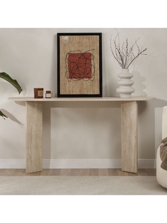 Κονσόλα Sira Megapap χρώμα travertine 150x35x75εκ. Κονσόλα Sira Megapap χρώμα travertine 150x35x75εκ.