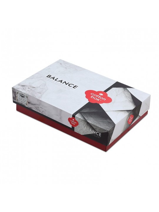 Σετ παπλωματοθήκη Ohia Cotton Box 4 τμχ Διπλή (200x220) χρώμα ανθρακί Σετ παπλωματοθήκη Ohia Cotton Box 4 τμχ Διπλή (200x220) χρώμα ανθρακί