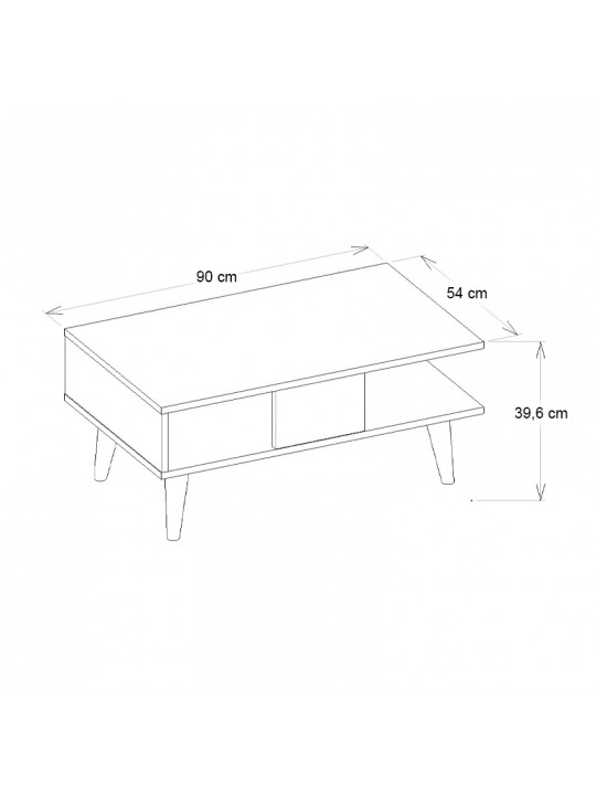 Τραπεζάκι σαλονιού Andros Megapap χρώμα μαύρο - μαύρο εφέ μαρμάρου 90x54x39,6εκ. Τραπεζάκι σαλονιού Andros Megapap χρώμα μαύρο - μαύρο εφέ μαρμάρου 90x54x39,6εκ.