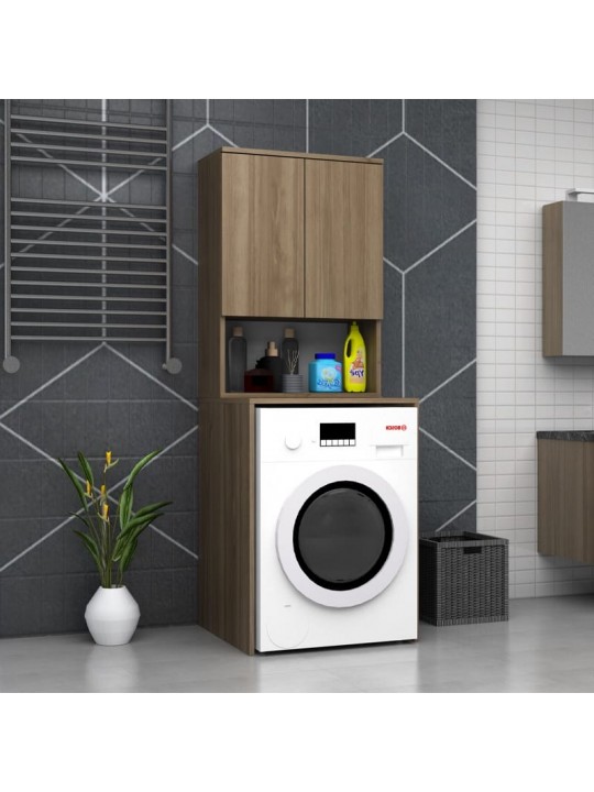 Έπιπλο πλυντηρίου Cozen Megapap χρώμα καρυδί 65x60x178εκ. Έπιπλο πλυντηρίου Cozen Megapap χρώμα καρυδί 65x60x178εκ.