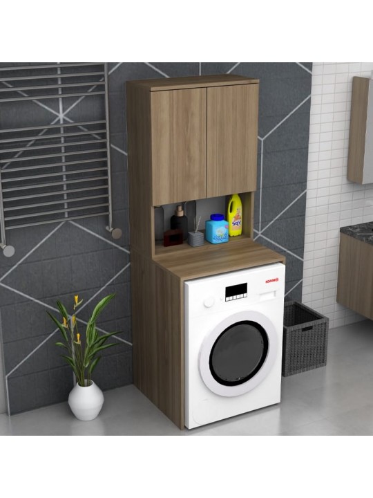 Έπιπλο πλυντηρίου Cozen Megapap χρώμα καρυδί 65x60x178εκ. Έπιπλο πλυντηρίου Cozen Megapap χρώμα καρυδί 65x60x178εκ.