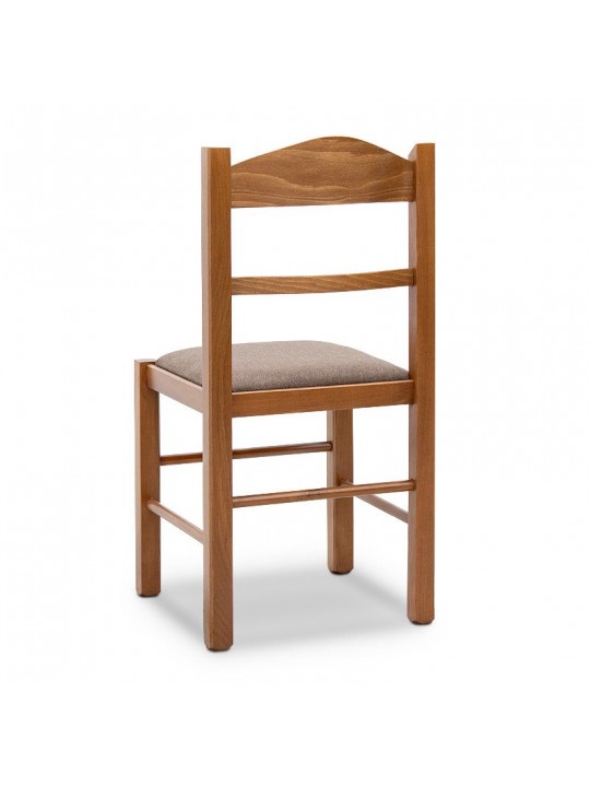 Καρέκλα τραπεζαρίας Virginia Megapap από μασίφ ξύλο οξιάς χρώμα καρυδί 42,5x42,5x88εκ. Καρέκλα τραπεζαρίας Virginia Megapap από μασίφ ξύλο οξιάς χρώμα καρυδί 42,5x42,5x88εκ.