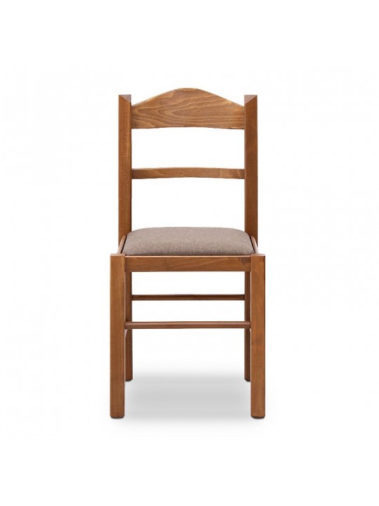 Καρέκλα τραπεζαρίας Virginia Megapap από μασίφ ξύλο οξιάς χρώμα καρυδί 42,5x42,5x88εκ. Καρέκλα τραπεζαρίας Virginia Megapap από μασίφ ξύλο οξιάς χρώμα καρυδί 42,5x42,5x88εκ.