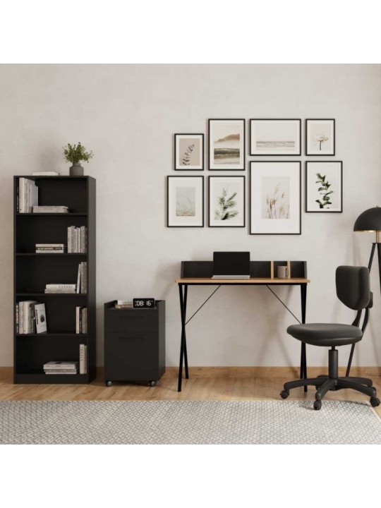 Βιβλιοθήκη Max Megapap χρώμα ανθρακί 58x23x170εκ. Βιβλιοθήκη Max Megapap χρώμα ανθρακί 58x23x170εκ.