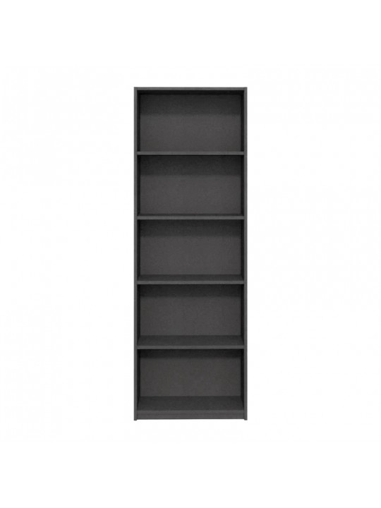 Βιβλιοθήκη Max Megapap χρώμα ανθρακί 58x23x170εκ. Βιβλιοθήκη Max Megapap χρώμα ανθρακί 58x23x170εκ.