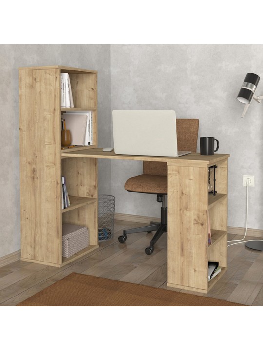 Γραφείο εργασίας πολυμορφικό Last Megapap χρώμα sapphire oak 119x44,7x123εκ. Γραφείο εργασίας πολυμορφικό Last Megapap χρώμα sapphire oak 119x44,7x123εκ.