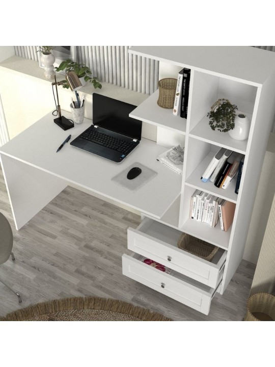 Γραφείο εργασίας Mantra Megapap χρώμα λευκό 150x60x152εκ. Γραφείο εργασίας Mantra Megapap χρώμα λευκό 150x60x152εκ.