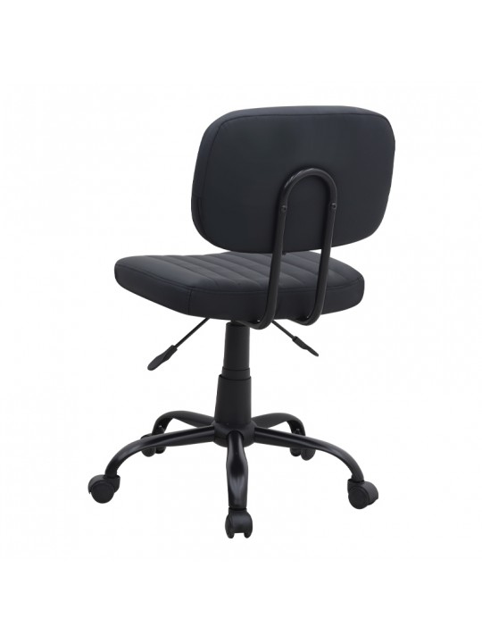 Καρέκλα γραφείου Romano Megapap από τεχνόδερμα χρώμα μαύρο 46x53x79/86εκ. Καρέκλα γραφείου Romano Megapap από τεχνόδερμα χρώμα μαύρο 46x53x79/86εκ.