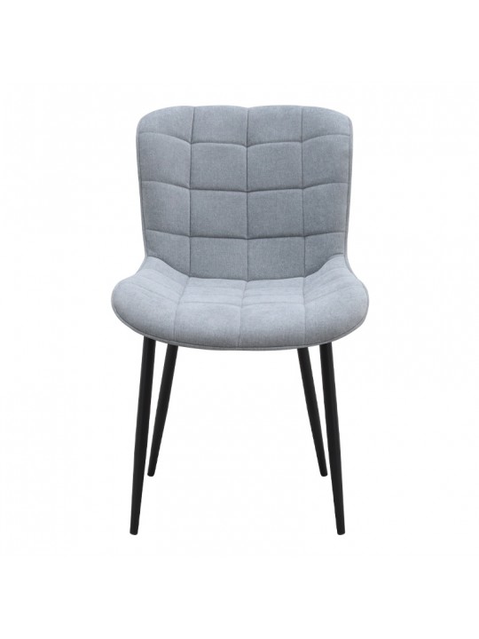 Καρέκλα τραπεζαρίας Chiara Megapap γκρι ύφασμα - μεταλλικό μαύρο πόδι 48x58x81εκ. Καρέκλα τραπεζαρίας Chiara Megapap γκρι ύφασμα - μεταλλικό μαύρο πόδι 48x58x81εκ.