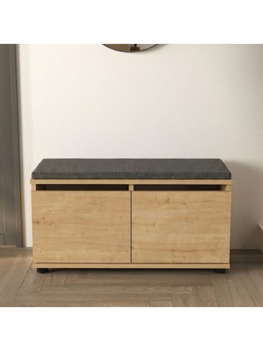 Παπουτσοθήκη Twain Megapap 8 ζευγών χρώμα sapphire oak 80x35x42εκ. Παπουτσοθήκη Twain Megapap 8 ζευγών χρώμα sapphire oak 80x35x42εκ.