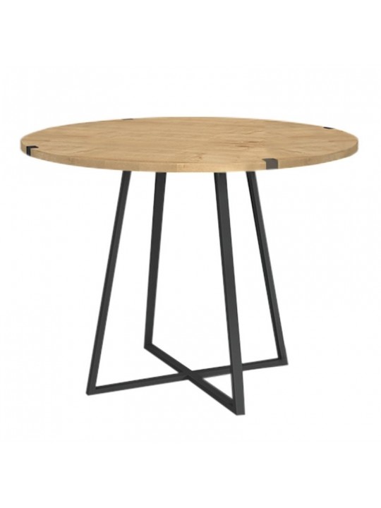 Σετ τραπεζαρία 5τμχ Rubes - Bianca Megapap χρώμα φυσικό οξιάς - ανοιχτό μπεζ Ø100x78εκ. Σετ τραπεζαρία 5τμχ Rubes - Bianca Megapap χρώμα φυσικό οξιάς - ανοιχτό μπεζ Ø100x78εκ.