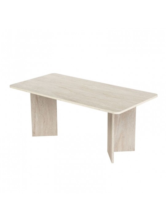 Τραπέζι Linza Megapap χρώμα travertine 180x90x75εκ. Τραπέζι Linza Megapap χρώμα travertine 180x90x75εκ.