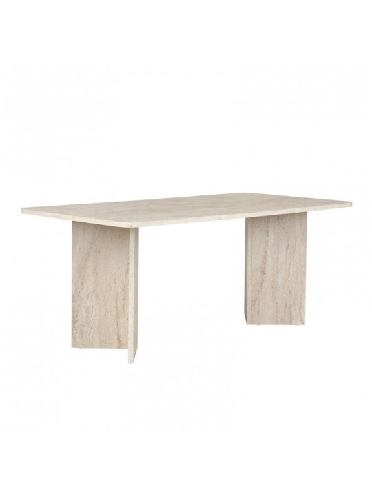 Τραπέζι Linza Megapap χρώμα travertine 180x90x75εκ. Τραπέζι Linza Megapap χρώμα travertine 180x90x75εκ.