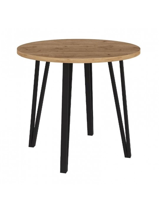 Σετ τραπεζαρία 5τμχ Xana - Nova Megapap χρώμα sepet oak - γκρι Ø90x77,7εκ. Σετ τραπεζαρία 5τμχ Xana - Nova Megapap χρώμα sepet oak - γκρι Ø90x77,7εκ.