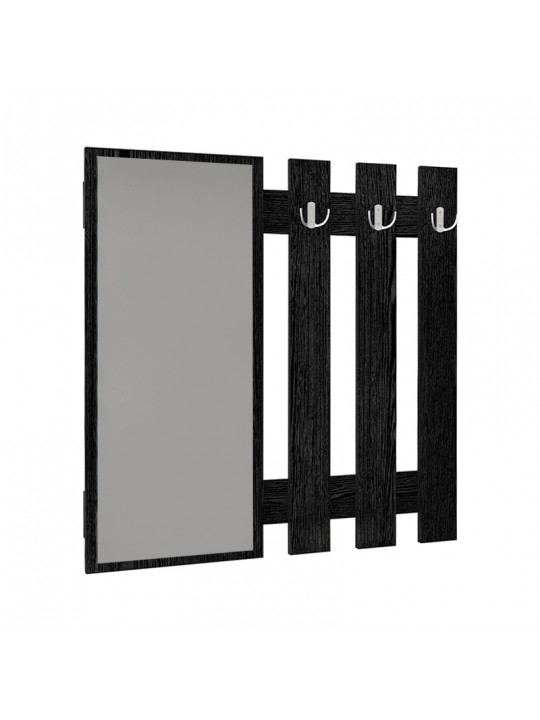 Κρεμάστρα τοίχου με καθρέπτη Folin Megapap χρώμα sencron black 90x4x90εκ. Κρεμάστρα τοίχου με καθρέπτη Folin Megapap χρώμα sencron black 90x4x90εκ.