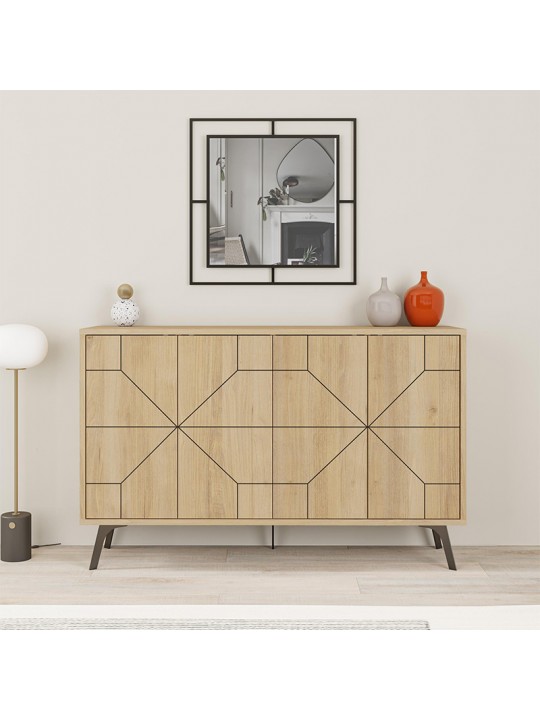 Μπουφές Dune Megapap χρώμα sapphire oak 123x35x77,4εκ. Μπουφές Dune Megapap χρώμα sapphire oak 123x35x77,4εκ.