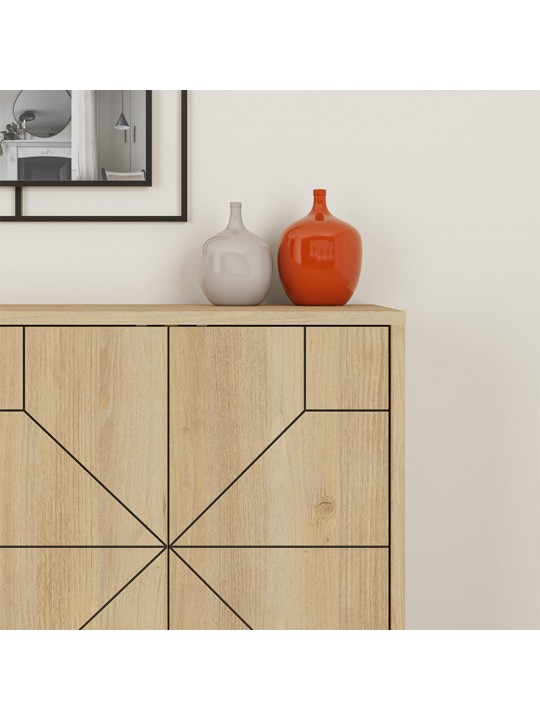 Μπουφές Dune Megapap χρώμα sapphire oak 123x35x77,4εκ. Μπουφές Dune Megapap χρώμα sapphire oak 123x35x77,4εκ.