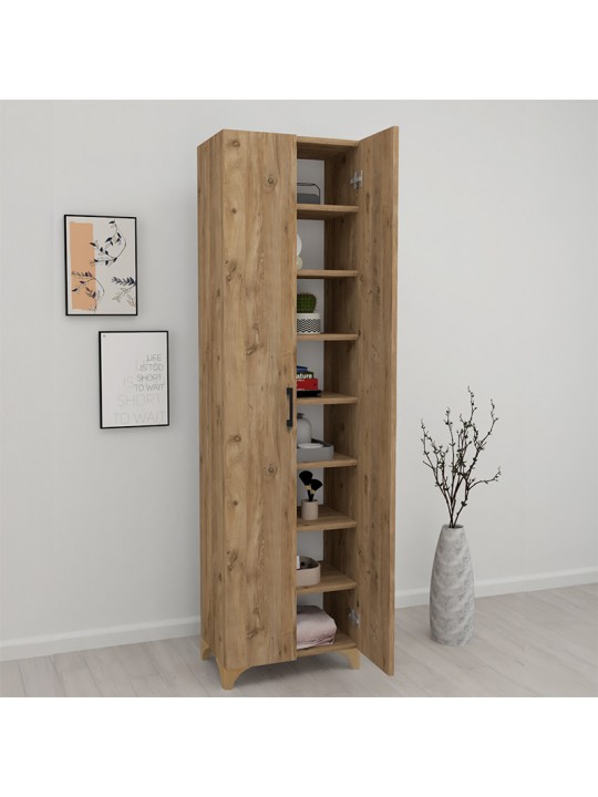 Ντουλάπα - Παπουτσοθήκη Lilly Megapap χρώμα pine oak 49x32x178εκ. Ντουλάπα - Παπουτσοθήκη Lilly Megapap χρώμα pine oak 49x32x178εκ.