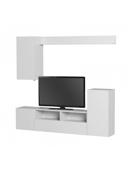 Σύνθεση τηλεόρασης Rodos Megapap χρώμα λευκό 210,2x36x90,4εκ. Σύνθεση τηλεόρασης Rodos Megapap χρώμα λευκό 210,2x36x90,4εκ.