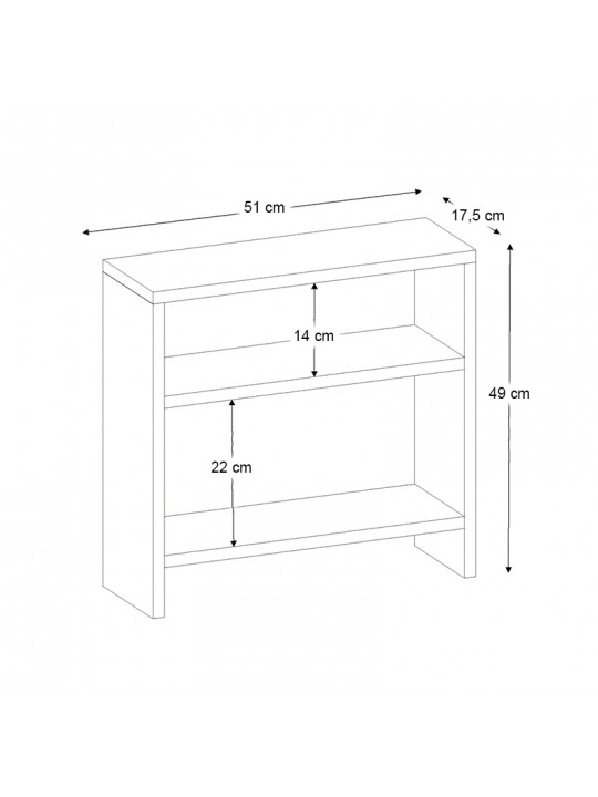 Τραπεζάκι βοηθητικό Silvanus Megapap χρώμα sapphire oak 51x17,5x49εκ. Τραπεζάκι βοηθητικό Silvanus Megapap χρώμα sapphire oak 51x17,5x49εκ.