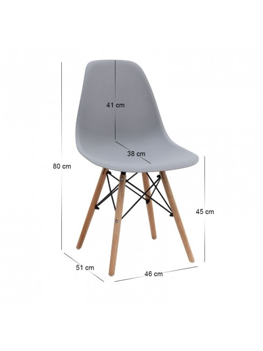 Σετ τραπεζαρία 5τμχ Darlen - Nova Megapap χρώμα sencron black - γκρι 125x72x74εκ. Σετ τραπεζαρία 5τμχ Darlen - Nova Megapap χρώμα sencron black - γκρι 125x72x74εκ.