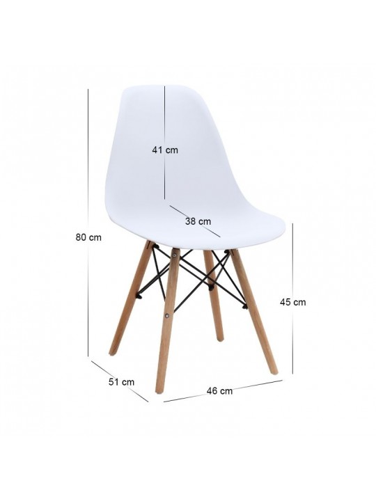 Σετ τραπεζαρία 5τμχ Darlen - Nova Megapap χρώμα sencron black - λευκό 125x72x74εκ. Σετ τραπεζαρία 5τμχ Darlen - Nova Megapap χρώμα sencron black - λευκό 125x72x74εκ.