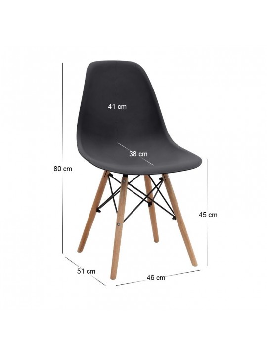 Σετ τραπεζαρία 5τμχ Darlen - Nova Megapap χρώμα sencron black - μαύρο 125x72x74εκ. Σετ τραπεζαρία 5τμχ Darlen - Nova Megapap χρώμα sencron black - μαύρο 125x72x74εκ.
