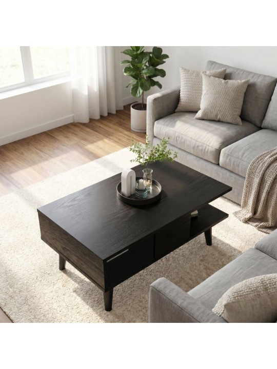 Τραπεζάκι σαλονιού Andros Megapap χρώμα sencron black 90x54x39,6εκ. Τραπεζάκι σαλονιού Andros Megapap χρώμα sencron black 90x54x39,6εκ.