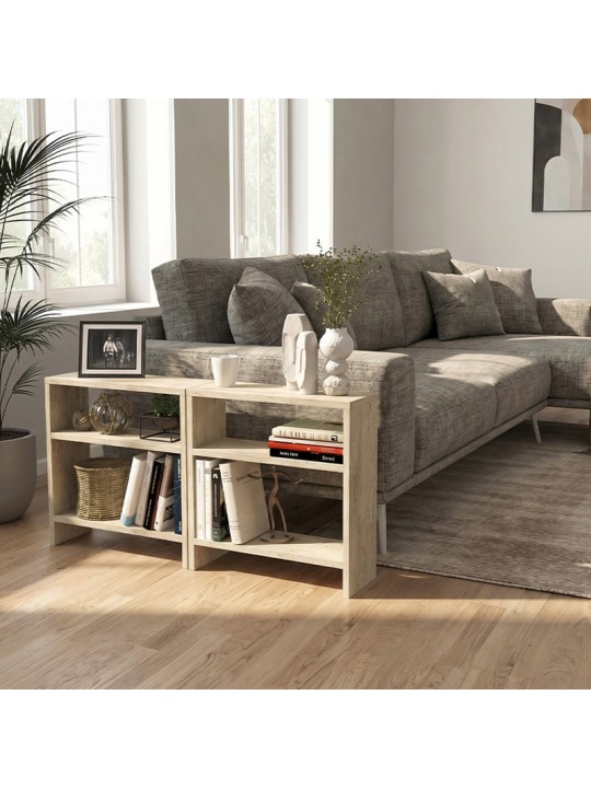 Τραπεζάκι βοηθητικό Silvanus Megapap χρώμα travertine 51x17,5x49εκ. Τραπεζάκι βοηθητικό Silvanus Megapap χρώμα travertine 51x17,5x49εκ.