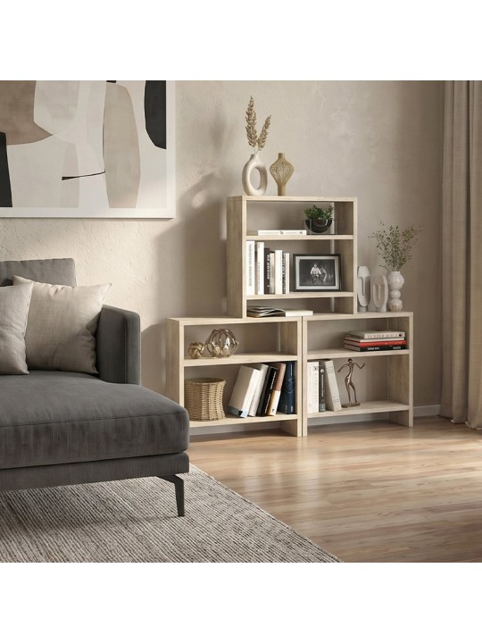 Τραπεζάκι βοηθητικό Silvanus Megapap χρώμα travertine 51x17,5x49εκ. Τραπεζάκι βοηθητικό Silvanus Megapap χρώμα travertine 51x17,5x49εκ.