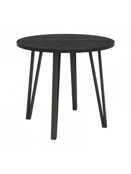Τραπέζι Xana Megapap χρώμα black wood Ø90x77,5εκ. Τραπέζι Xana Megapap χρώμα black wood Ø90x77,5εκ.