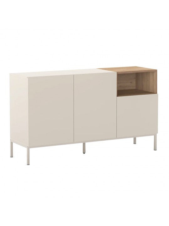 Μπουφές Cailin Megapap χρώμα sandstone - sepet oak 140x41,8x80εκ. Μπουφές Cailin Megapap χρώμα sandstone - sepet oak 140x41,8x80εκ.