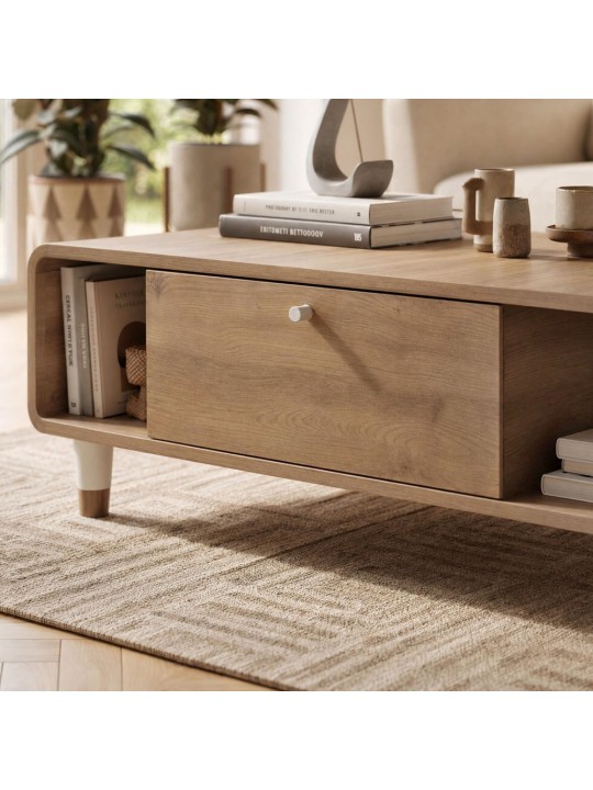 Τραπεζάκι σαλονιού Doro Megapap χρώμα sepet oak 100x60x34,6εκ. Τραπεζάκι σαλονιού Doro Megapap χρώμα sepet oak 100x60x34,6εκ.