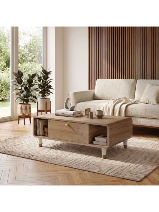 Τραπεζάκι σαλονιού Doro Megapap χρώμα sepet oak 100x60x34,6εκ. Τραπεζάκι σαλονιού Doro Megapap χρώμα sepet oak 100x60x34,6εκ.