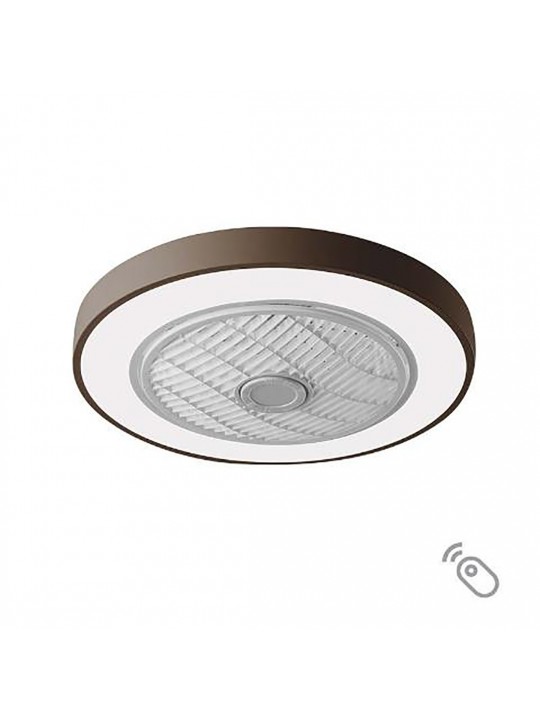 Lineme Marin Ανεμιστήρας Οροφής 50cm με Φως και Τηλεχειριστήριο Καφέ 02-00166
