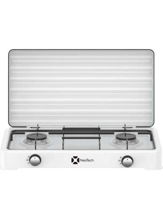 Neotech NT-202  Εστία Υγραερίου 2πλη -Λευκή