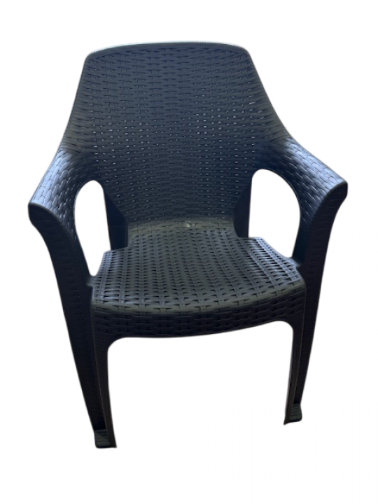 Καρέκλα Εξωτερικού Χώρου Πλαστική Κρόνος Γκρι 61x61x84,5 εκ. - 0153